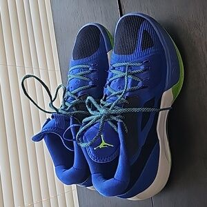 Jordan Zoom Seperate Mens Athletic Basketball Shoes Size 9 Blue/green DH0249-400